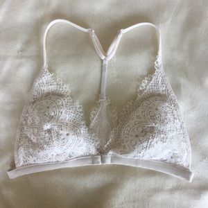 Victoria’s Secret White Lace Triangle Bralette